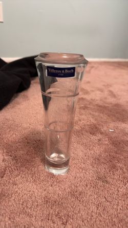 Villeroy & Boch Crystal Bud Vase – Clear Glass – Original Sticker