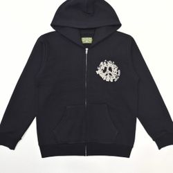 Denim Tears University Zip Hoodie 'Black'