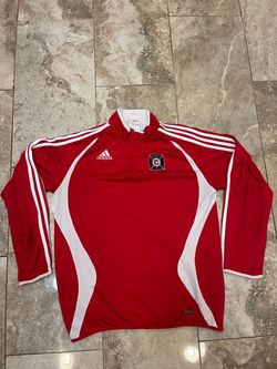 Adidas CHICAGO FIRE Vintage Y2K 2006 1/4 Zip Pullover Red Size Large