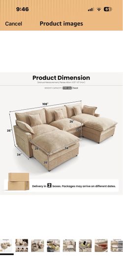 Brand New Beige Couch