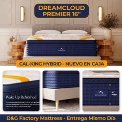 DreamCloud Premier cal -king  - Rest 16" Hybrid Mattress