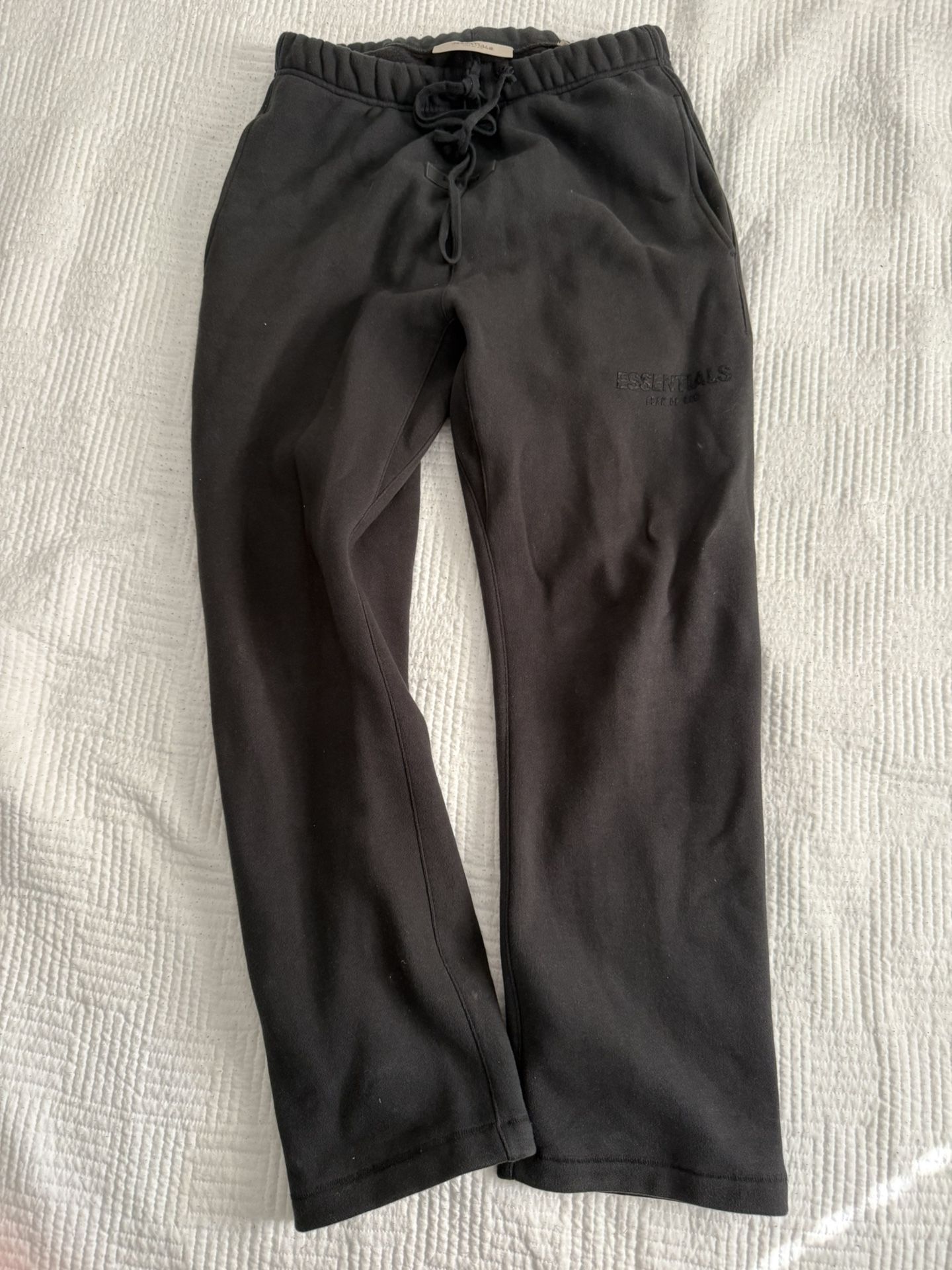 Essentials Sweatpants Black Size Medium