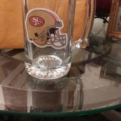 49ers NFL Glass Mug