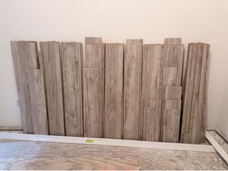 Gray Wood-Look Laminate Flooring Planks