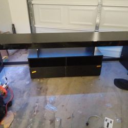 63" High Gloss LED TV Stand Unit Cabinet. Table / Entertainment System