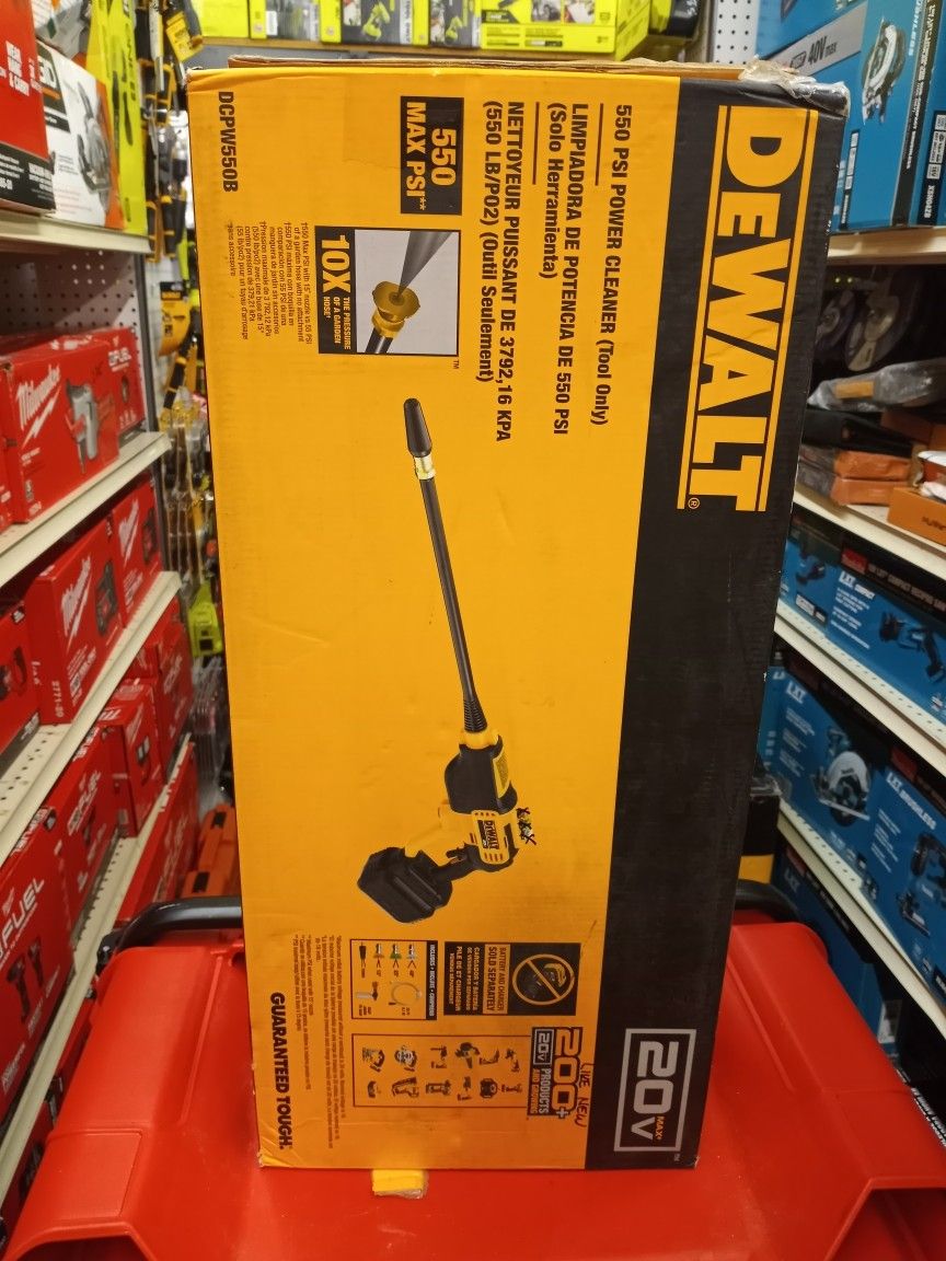 DEWALT 550 PSI POWER CLEANER. TOOL ONLY