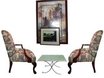 Elevate your study or lounge with this professional curated, vintage-inspired Golf Heritage Interior Set.