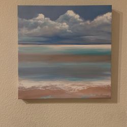 Canvas Ocean Scene 18”x18”