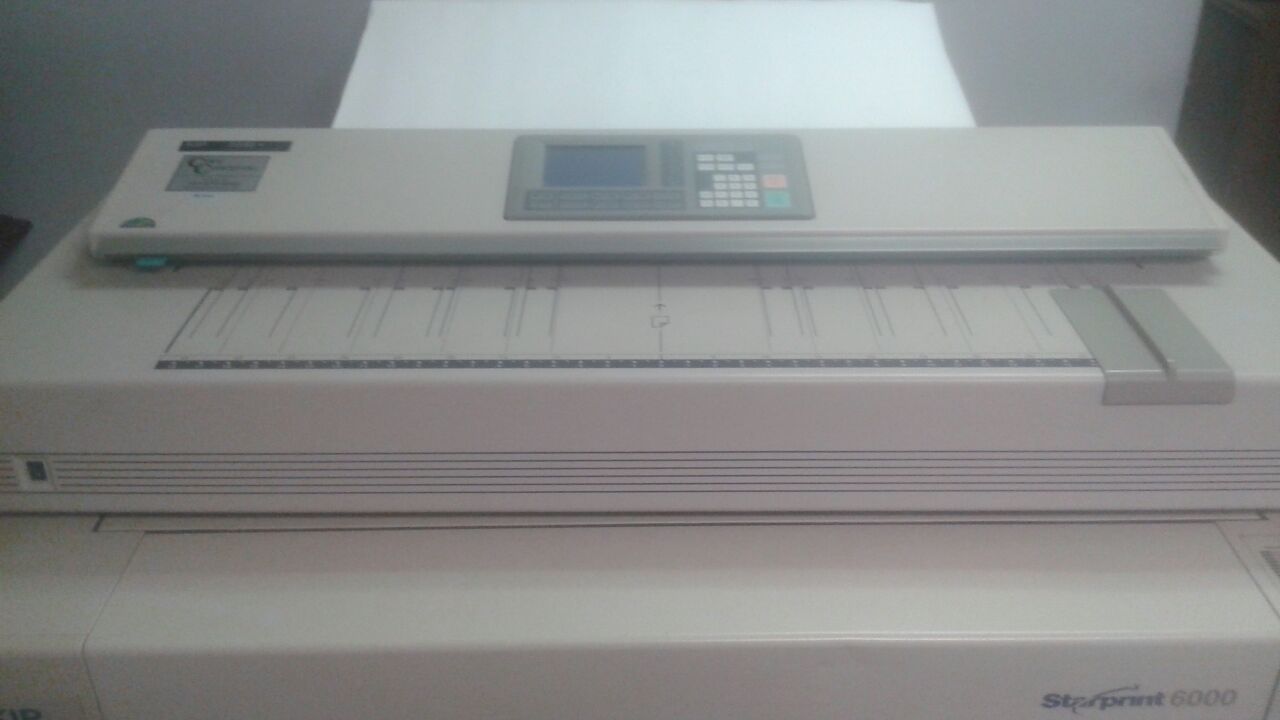 Kip 6000 wide laser blueprint printer and scanner w workstation & stand