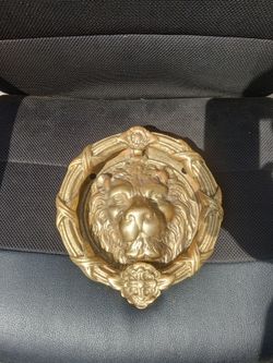 Brass Lion Door Knocker