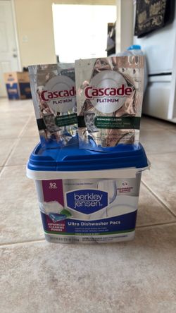 Dishwasher pods new! With Rinse Aid