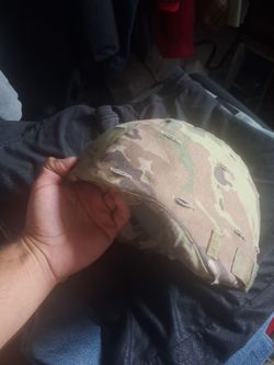 Authentic MSA ACH Ballistic Helmet - Size Medium - OCP/Multicam Cover & Pads