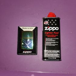 Zippo Lighter With Fluid 
