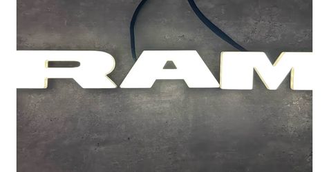 Dodge Ram LED light letters