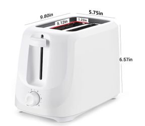 2-Slice White Toaster