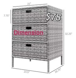 😀 Outsunny Outdoor Towel Cabinet, PE Rattan Pool Storage Organizer, Freestanding Outdoor Towel Rack for Pool with 3 Drawers and Weather Safe Material
