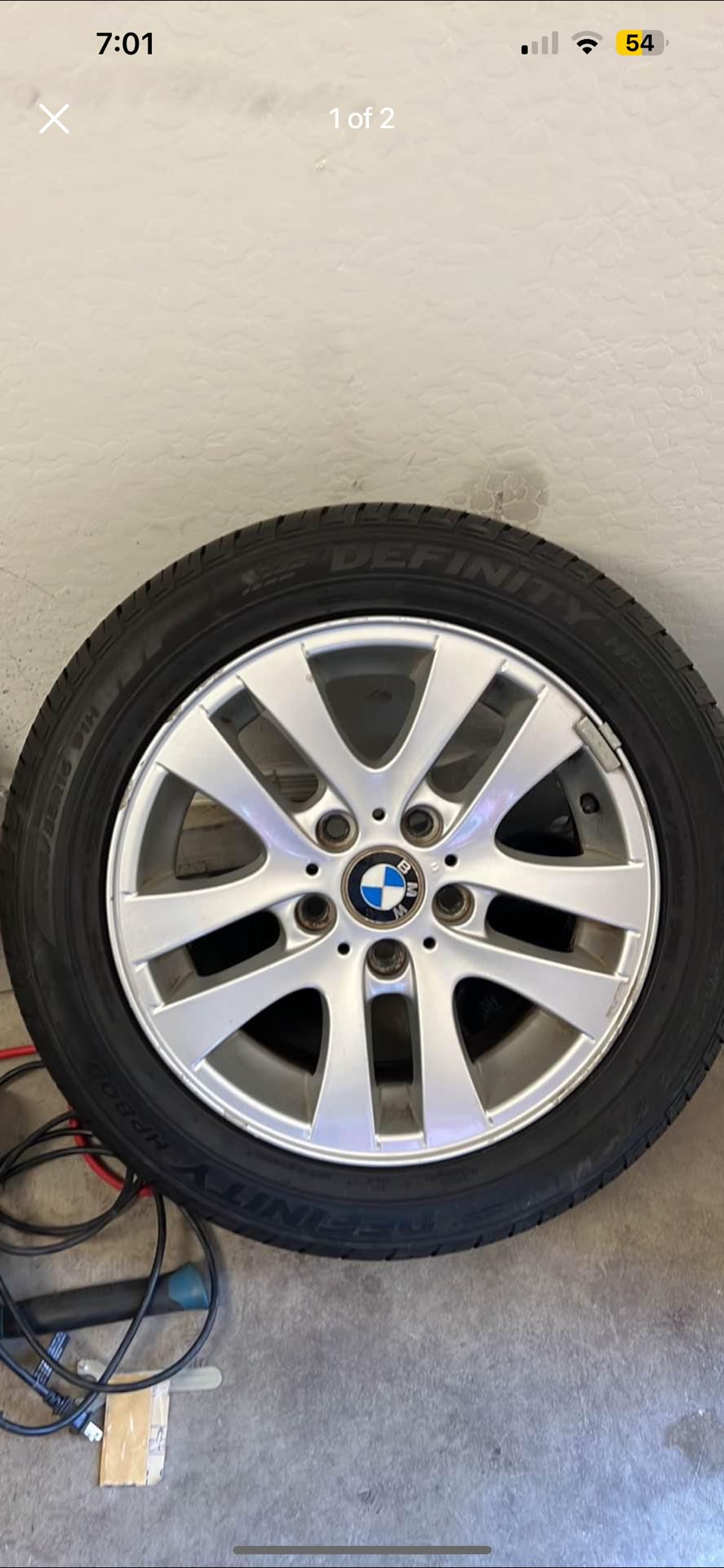 06 BMW 3251 E90 1 wheel with tire 16x7