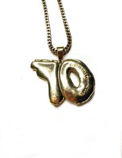 Odd Future Gold Plated King Ice Necklace for Sale in Yorba