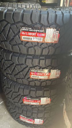 38 1350 20 NITTO RIDGE GRAPPLERS BRAND NEW TIRE TIRES $525 EACH OR $2099 FOR A SET OF 4 WHILE SUPPLIES LAST FINANCING AVAILABLE DELIVERY AVAILABLE