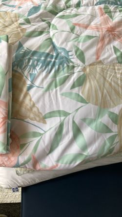 Beach Theme Queen Comforter And Pillow Shams