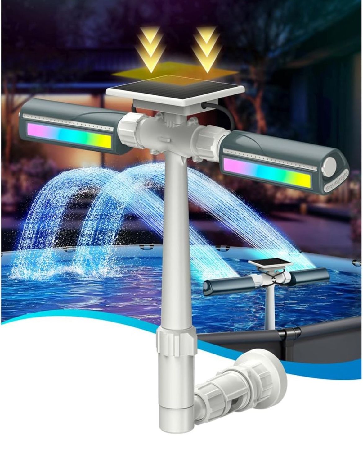 New Solar Pool Fountain (C4)