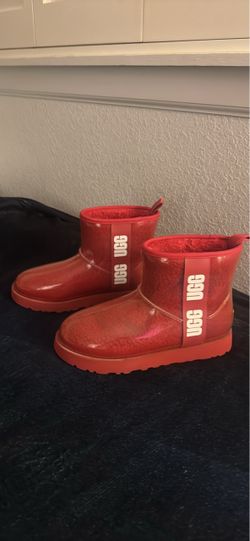 UGG Classic Clear Mini Boots Red