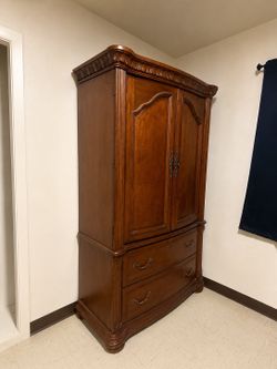 Classic Wood Armoire Storage