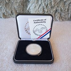 2004-P American Silver Eagle 1 Troy Oz Fine Silver Dollar Bullion.