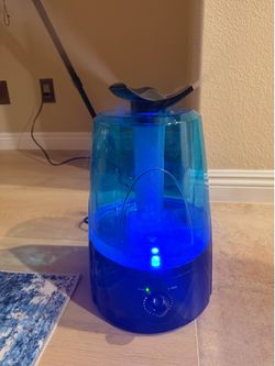 Working Rosewill  Ultrasonic Humidifier - Dual Cool Mist, 1.3 Gallon (5L) Tank Capacity, Auto Shut-Off with LED Night Light - Black