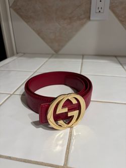 Red Leather Belt