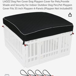 Dog Pen With Pen Cover