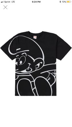 Supreme smurf black tee