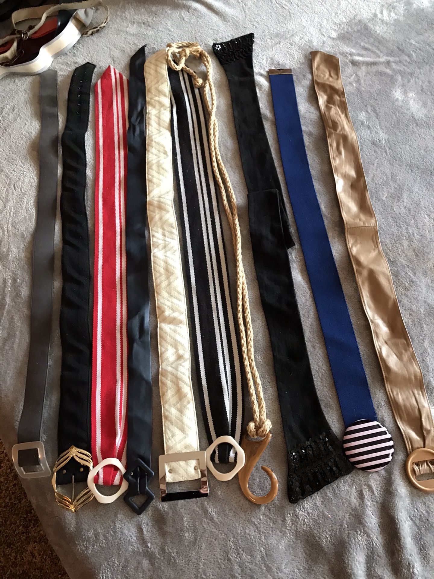 Vintage belts - small waist - Lot of 10