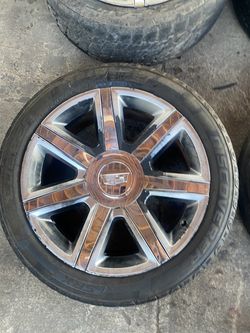 2016–2020 Cadillac Escalade 20” OEM Chrome Wheels + Tires