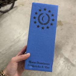 Dominoes - Fredericks & Mae Moon Phase - Natural Wood - Designer Game Set