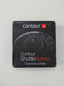 Contour Shuttle Xpress - Multimedia Controller Ergonomic Jog Dial for Video Music Image Editor, USB Multimedia Controller for PC & Mac, 5 programmable