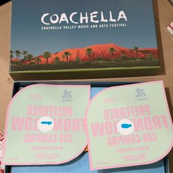 FRONT ROW PREFERRED  CAR CAMPING COACHELLA WEEKEND 1