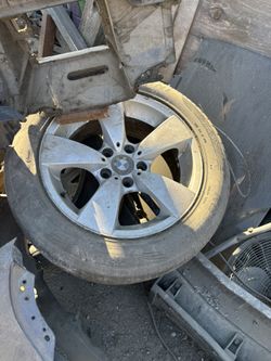 BMW Wheel And Rim Tires Good Just Need Cleaning
