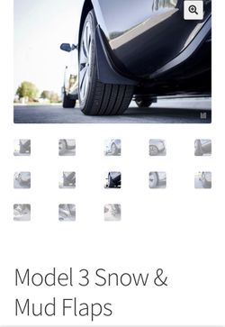 (Mud Flaps) (x4) Tesla Model 3 