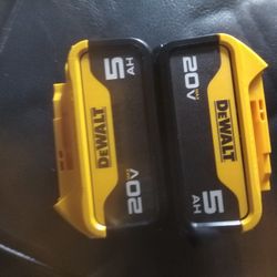 New 5ah Dewalt Battery's 