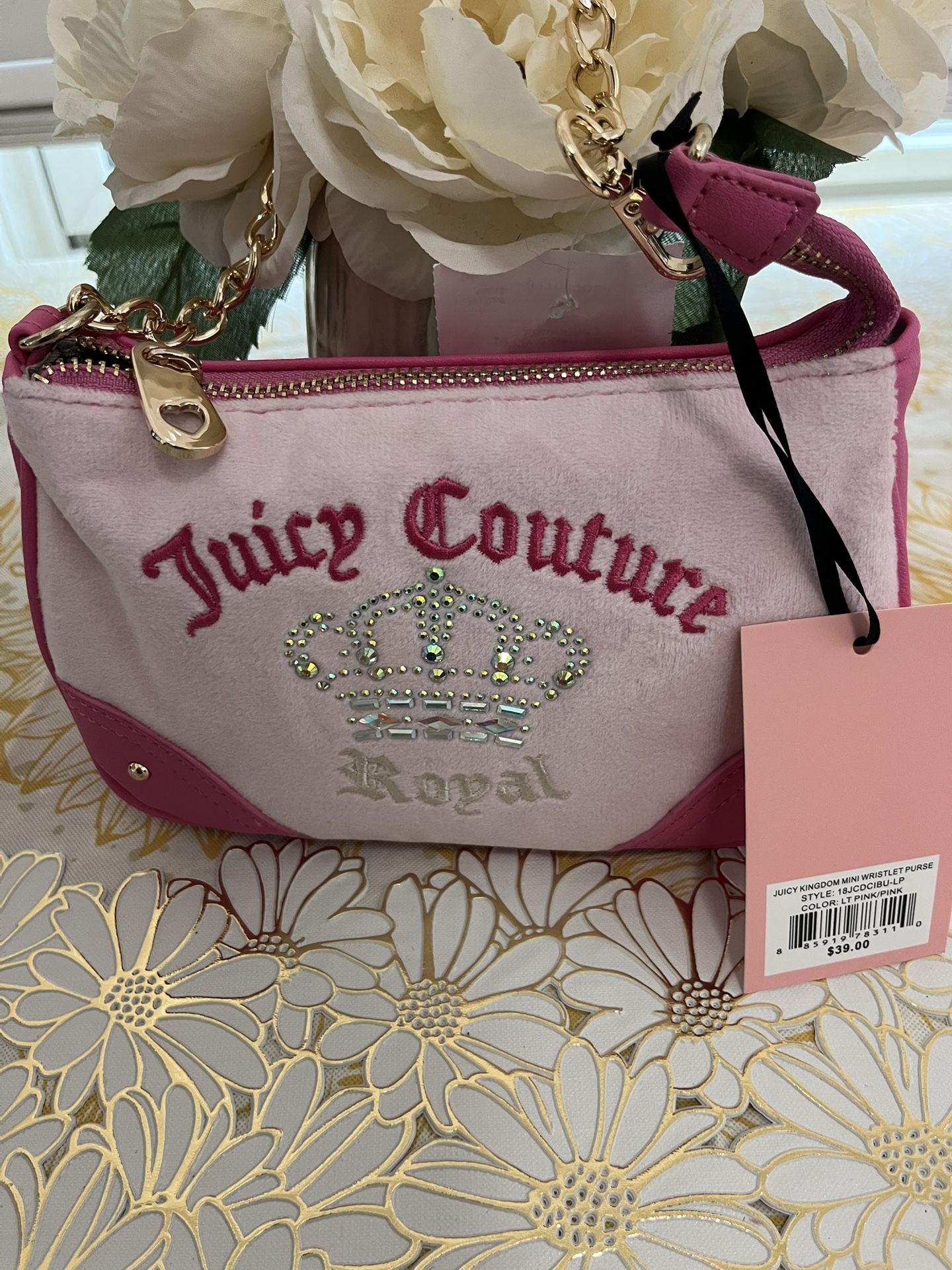 Juicy Couture Kingdom Mini Wristlet Purse