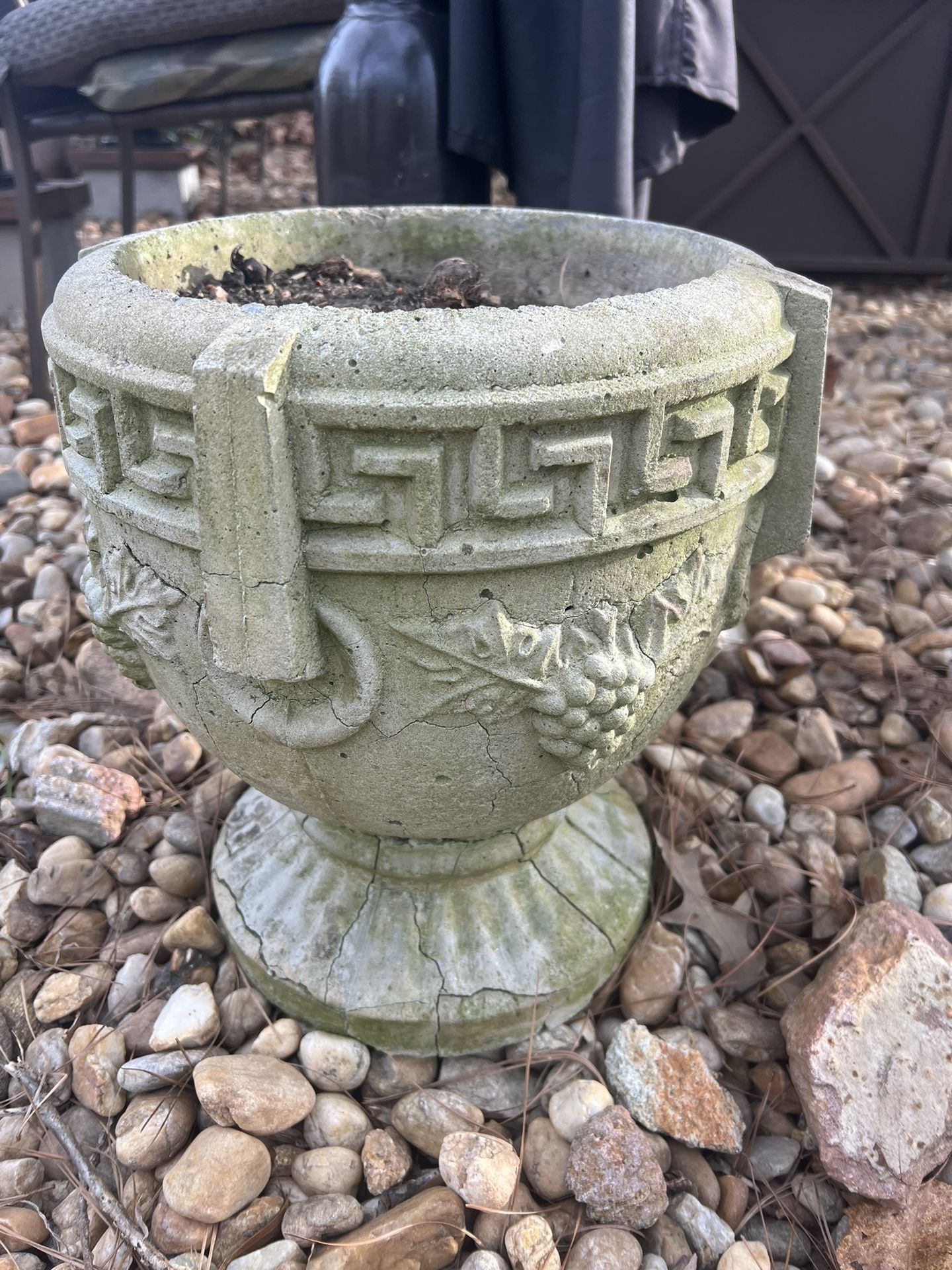 A Pair of Nice Concrete Flowers Pots 