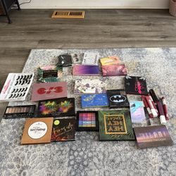 A Lot Of Makep Supplies Eyeshadow Eyelash Lipstick 