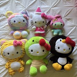 Hello Kitty plushies
