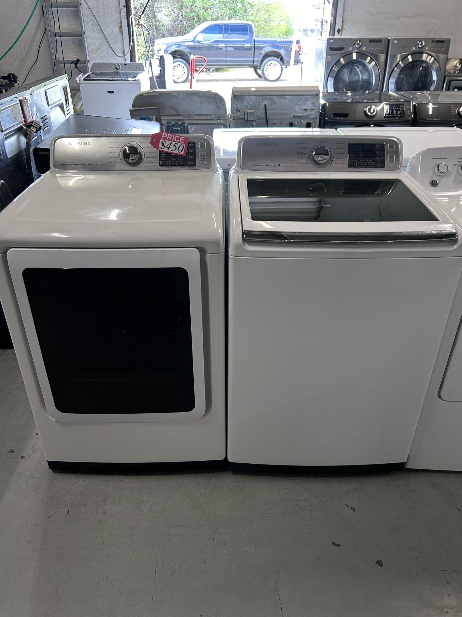 Samsung Top Load Washer and Dryer Set