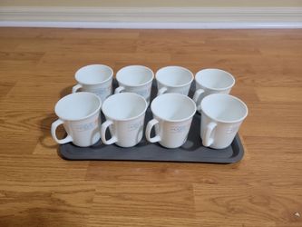 Cups with tray