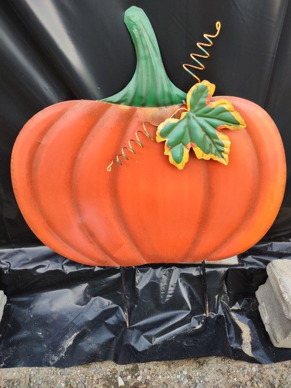 Fall Pumpkin Lawn Sign Ornament Decoration