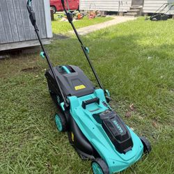 Battery Powered 17 Inch Lawnmower 