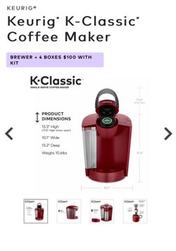 Keurig K-Classic Coffee Maker – Like New, Works Great!