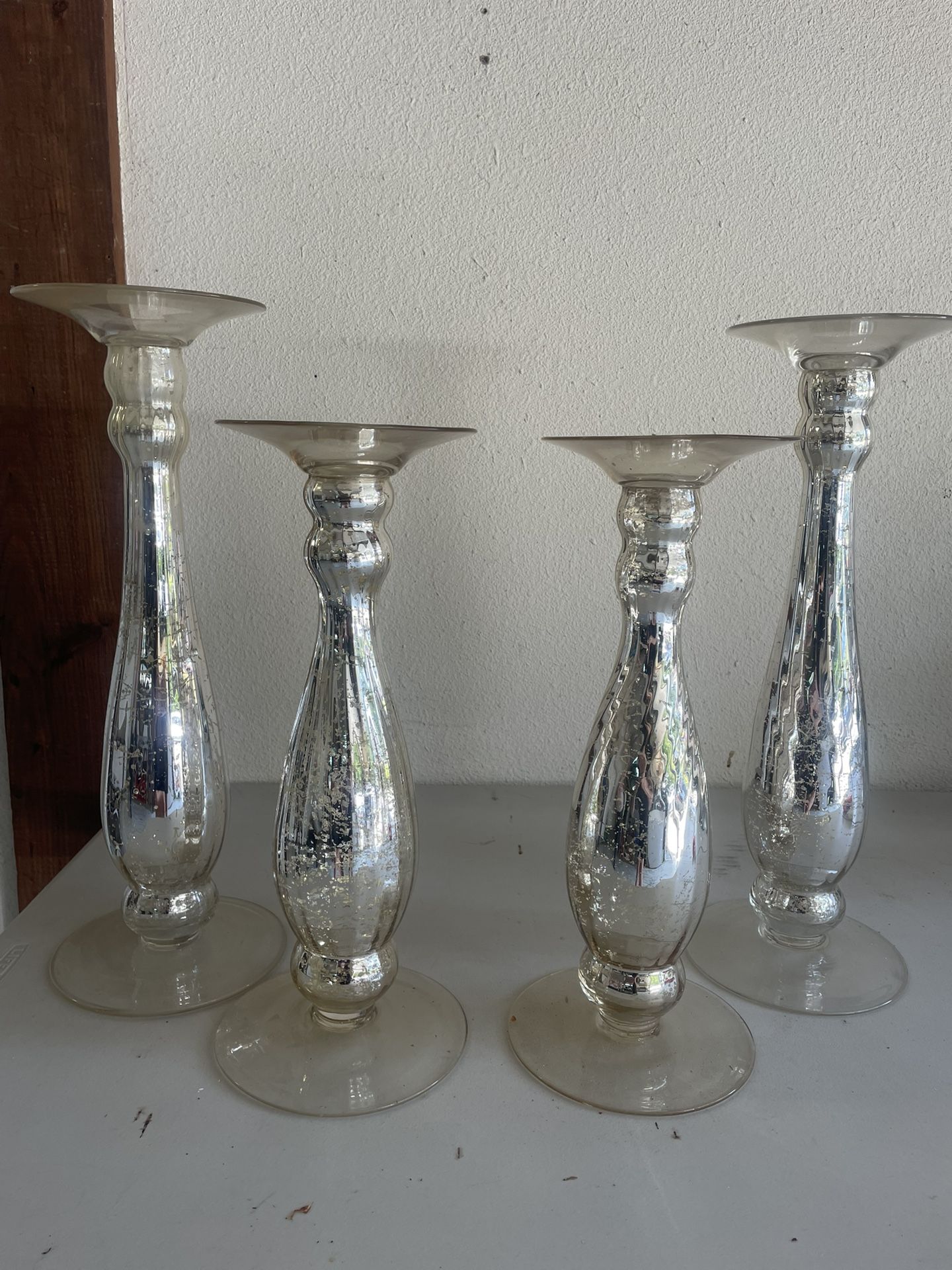 Glass Candle Holders